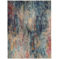 7'10" x 10'6" Multicolor Rectangle Rug