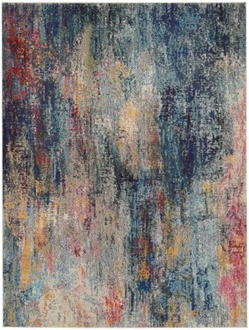 7'10" x 10'6" Multicolor Rectangle Rug