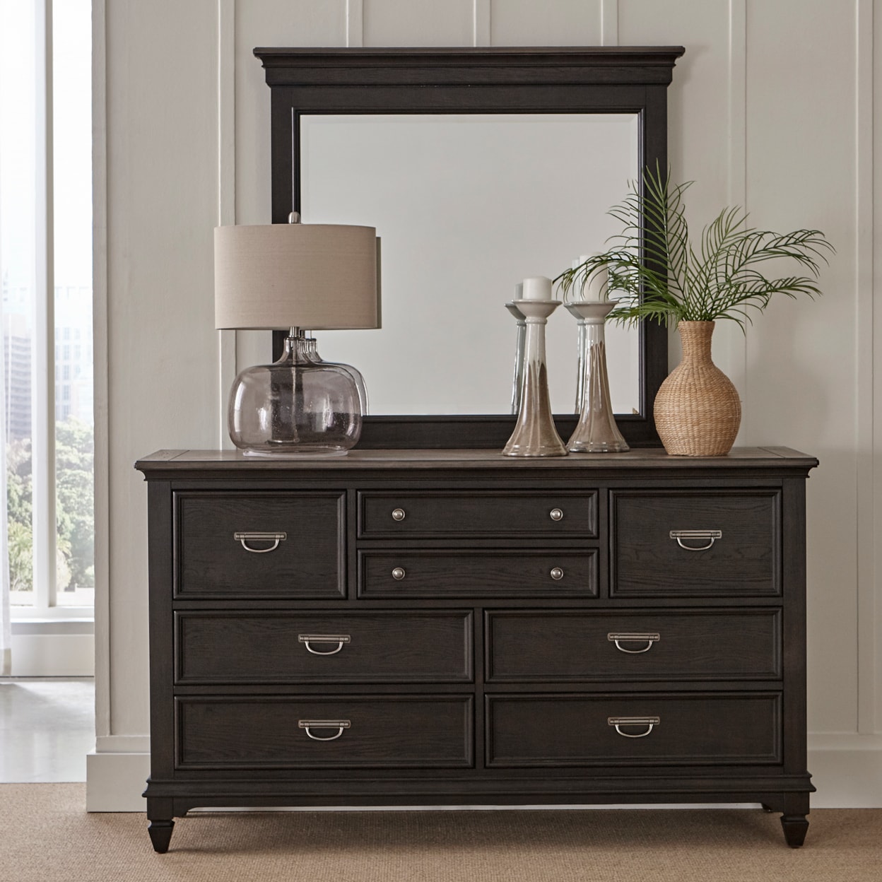 Liberty Furniture Allyson Park Dresser & Mirror