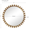 Uttermost Mirrors - Round Cyra Gold Round Mirror