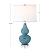 Uttermost Avalon Avalon Blue Table Lamp