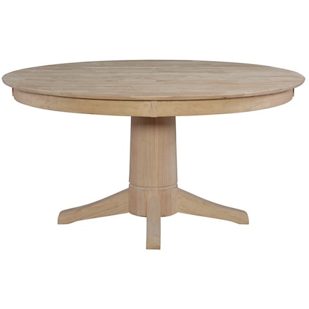 60''Round Table Top w/Transitional Pedestal