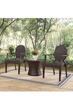 Modway Casper Outdoor Patio Dining Armchair Set of 2