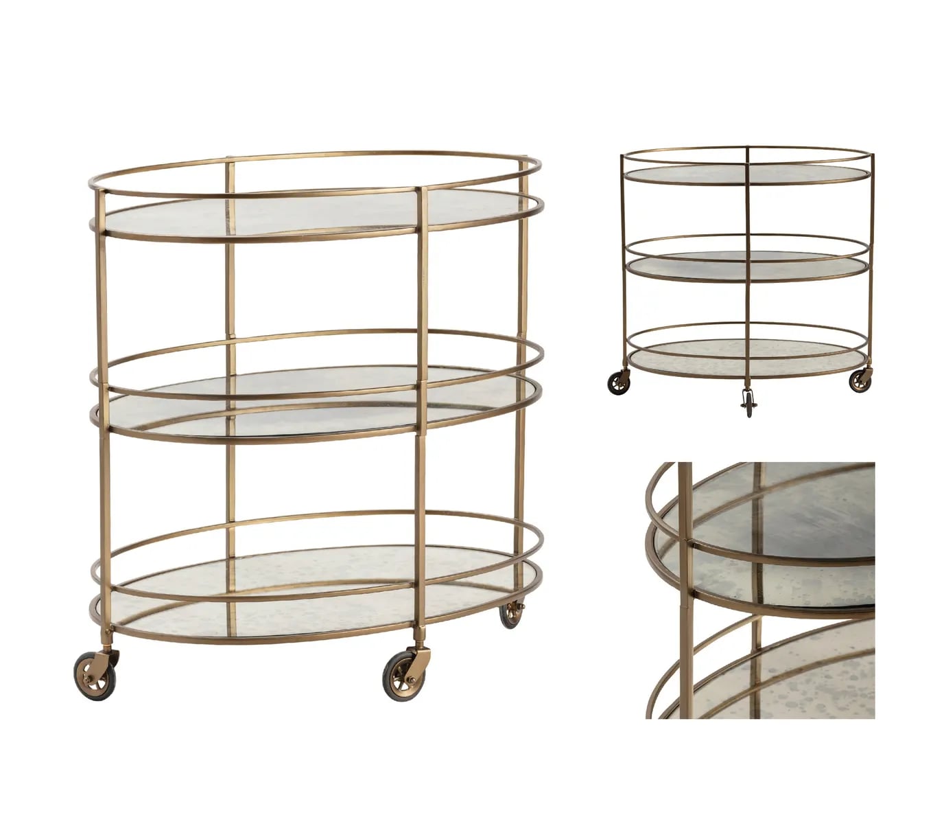 Crestview Collection Waterford Bar Cart