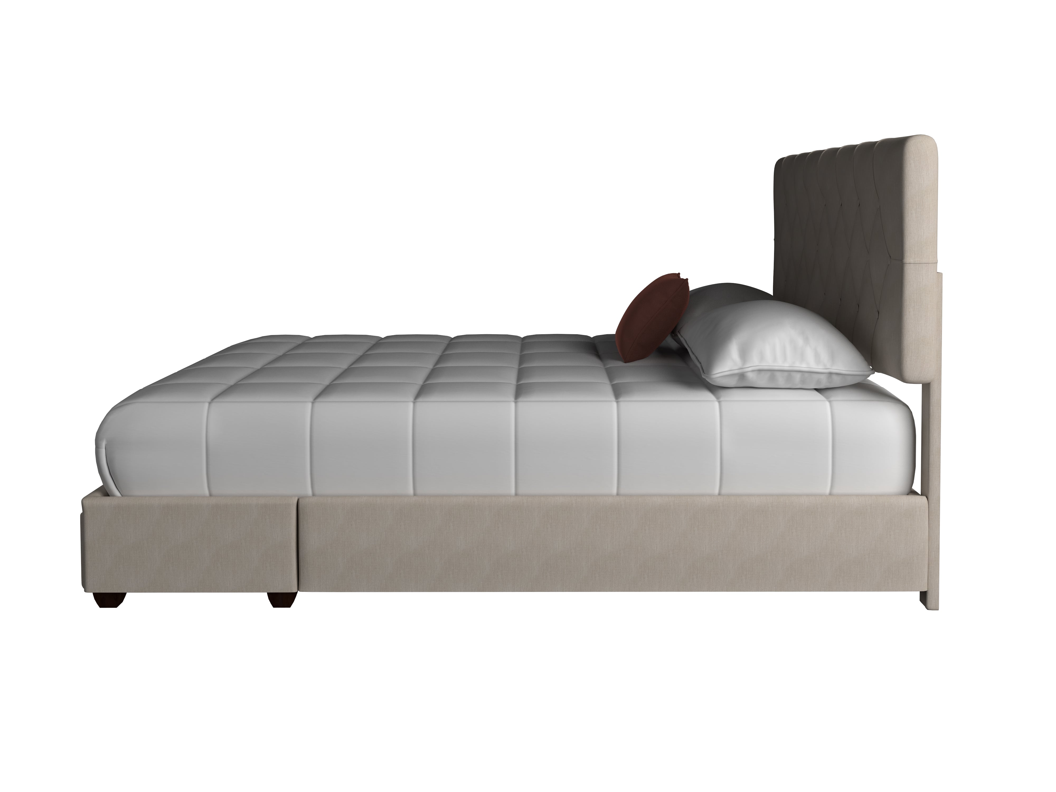 Upholstered Queen Storage Bed-in-a-Box