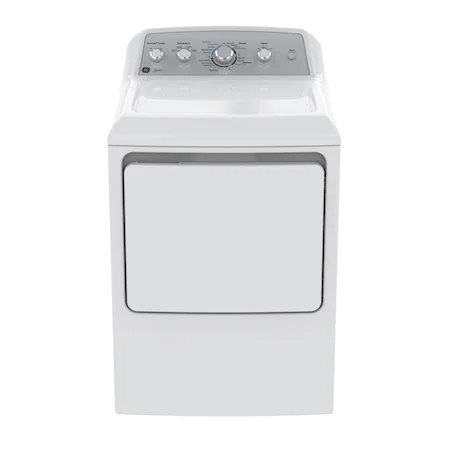 GE Allura 7.2 Cu.Ft. DuraDrum2 Top Load Electric Dryer - White