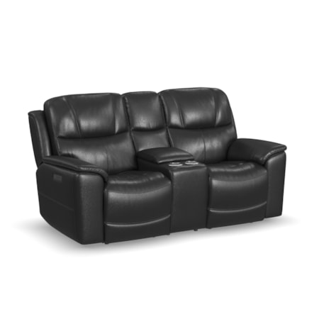 Power Reclining Console Loveseat