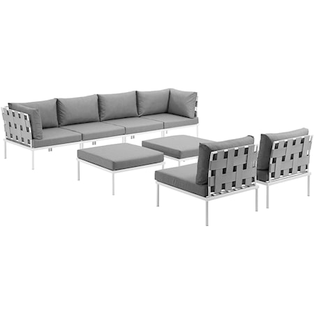 Outdoor 8 Piece Sectional Sofa Set