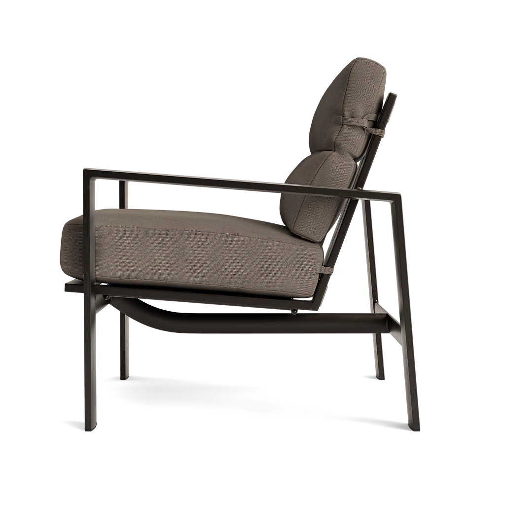 Cushioned Aluminum Lounge Chair
