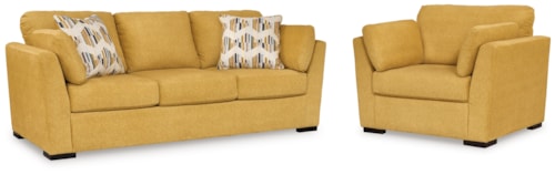 Sofa And Oversized Chair