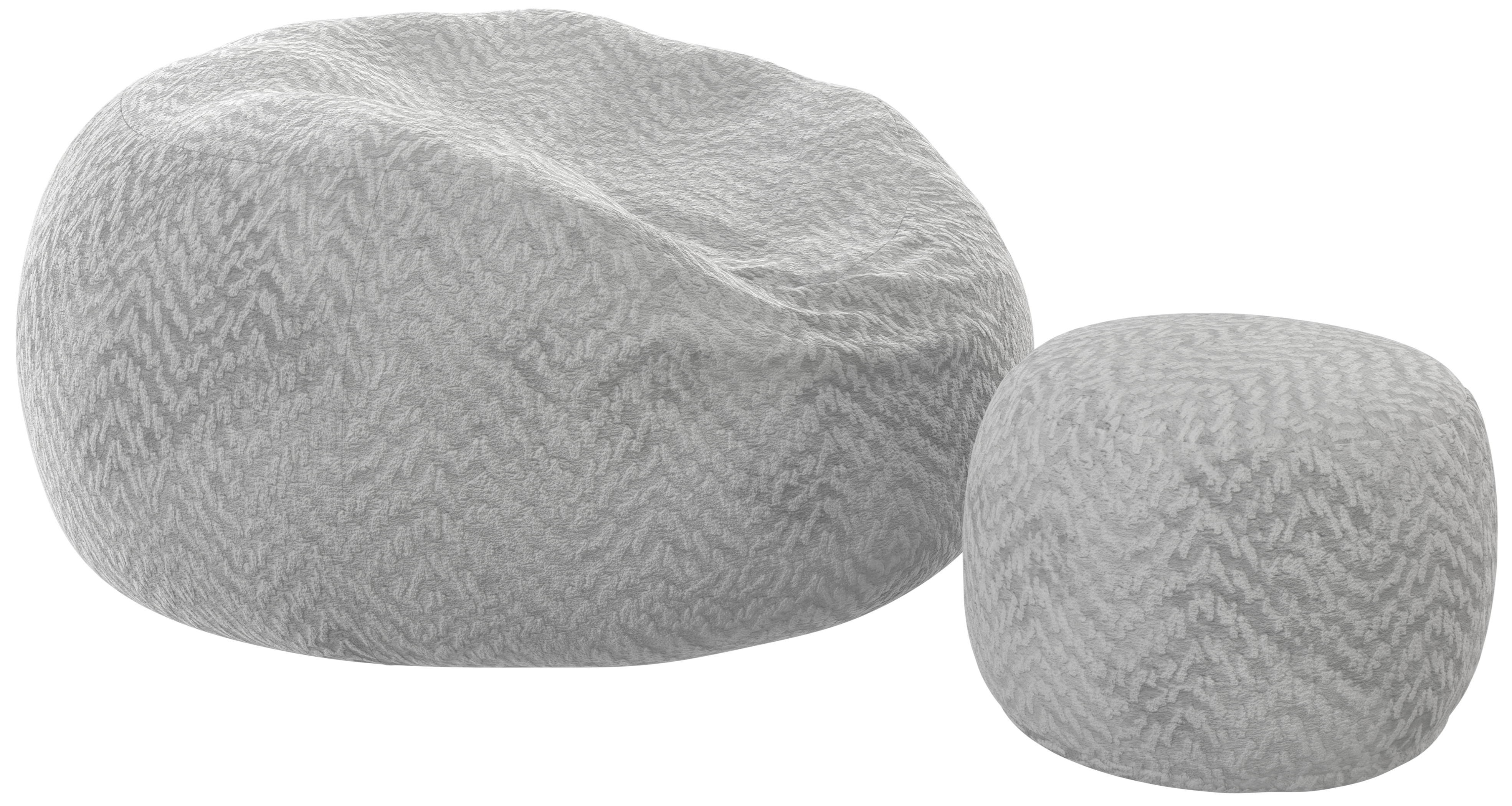 Jackson Furniture Sploosh Bean Bag Chair and Ottoman Set