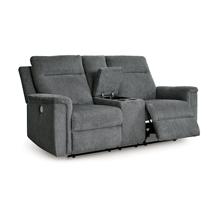 DBL REC PWR Loveseat w/Console