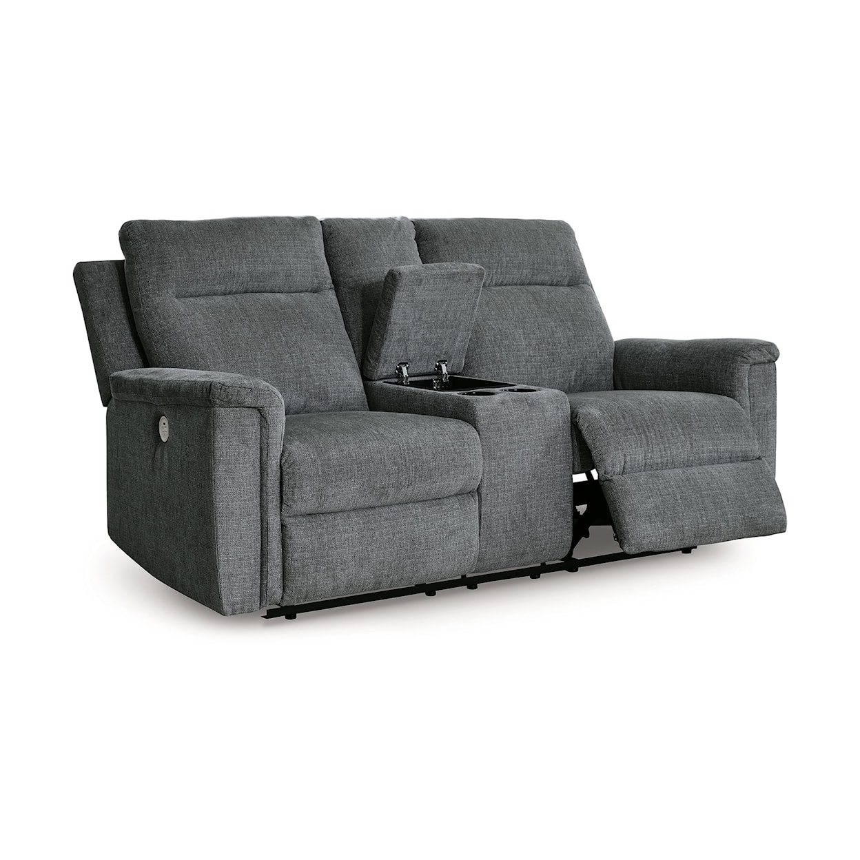 Signature Barnsana DBL REC PWR Loveseat w/Console