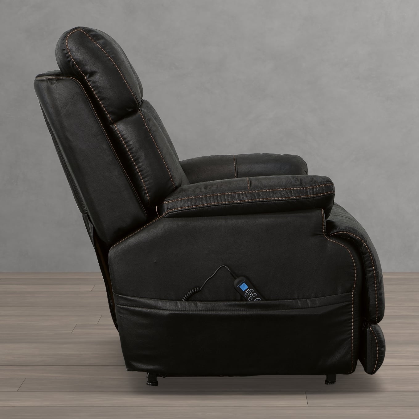 Flexsteel LatitudesClive 159455PH 37400 Transitional Power Lift Recliner with Power Headrest