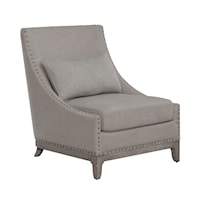 Transitional Upholstered Accent Chair with Nailhead Trim