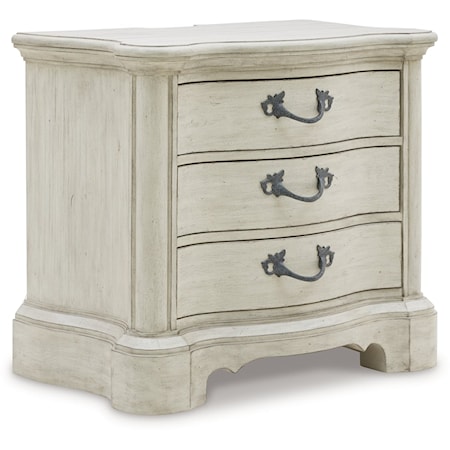 Traditional 3-Drawer Nightstand