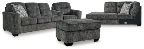 2-Piece Sectional, Oversized Chair And Ottoman