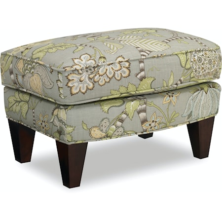 Transitional Upholstered Ottoman