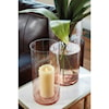 Ashley Furniture Signature Design Accents Devona Pink Vase Set
