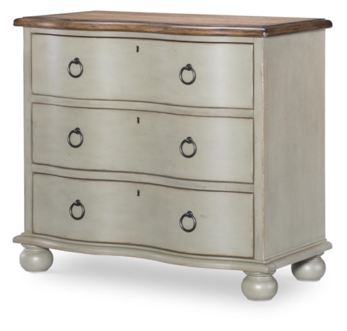 Transitional Accent Chest with 3 Drawers