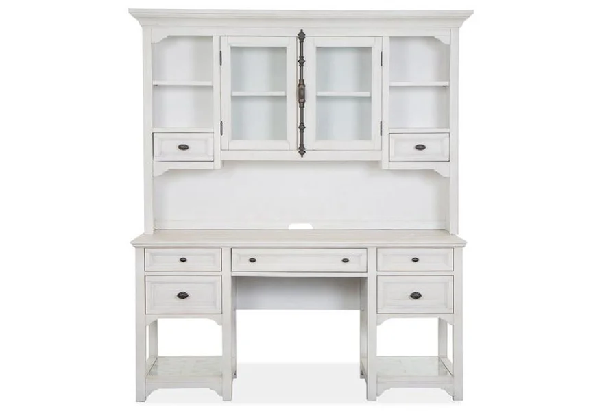 Bronwyn Home Office Desk and Hutch by Magnussen Home at Z & R Furniture