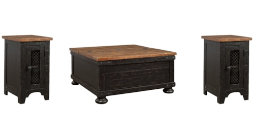 Coffee Table and 2 Chairside End Tables