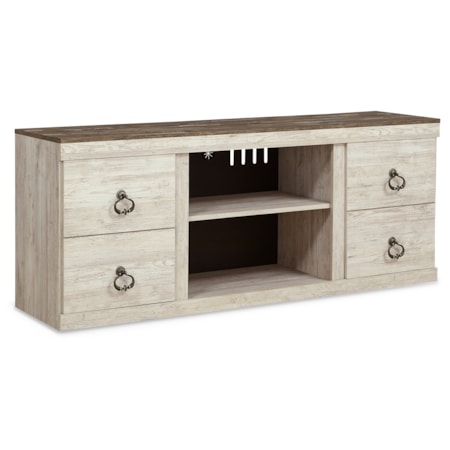 Lg TV Stand W/ Fireplace Option