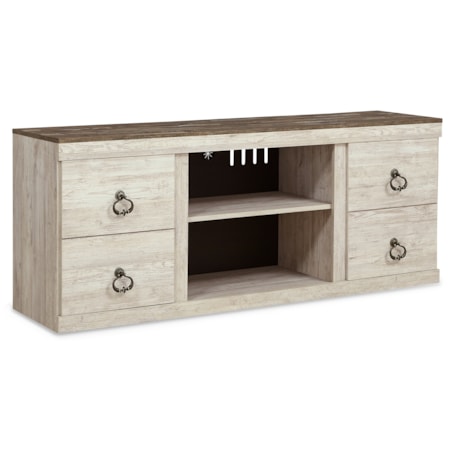 Lg TV Stand W/ Fireplace Option