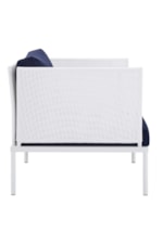 Modway Harmony 4-Piece  Sunbrella® Outdoor Patio Aluminum Seating Set