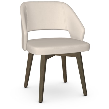 Upholstered Barrel Back Dining Arm Chair