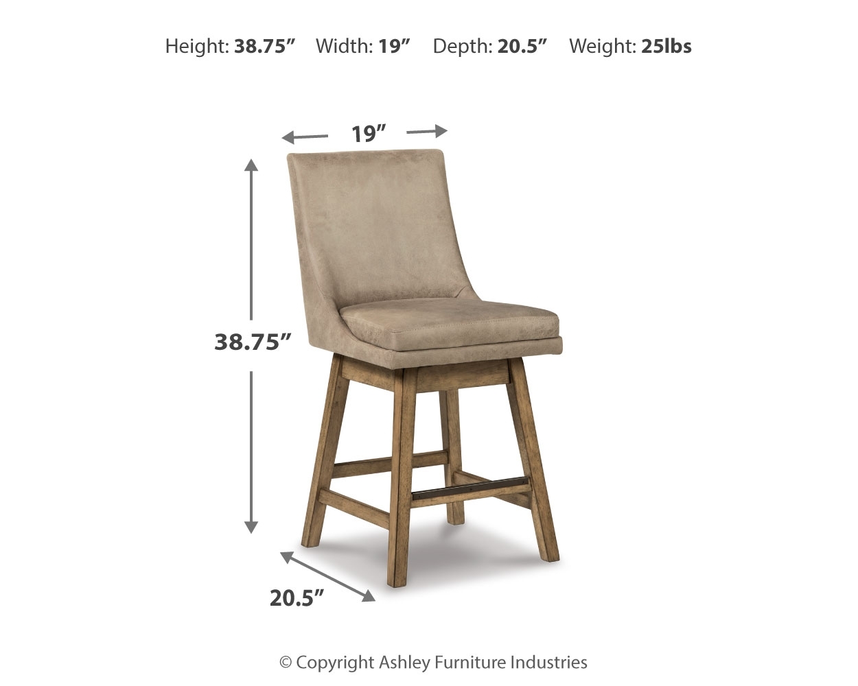 Uph Swivel Barstool