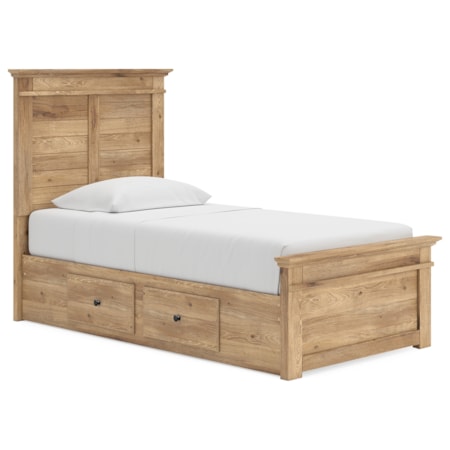 Twin Panel Storage Bed