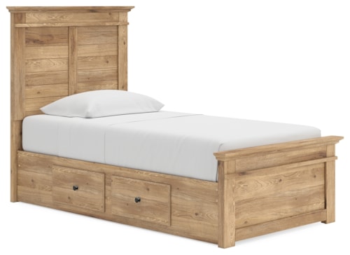 Twin Panel Storage Bed
