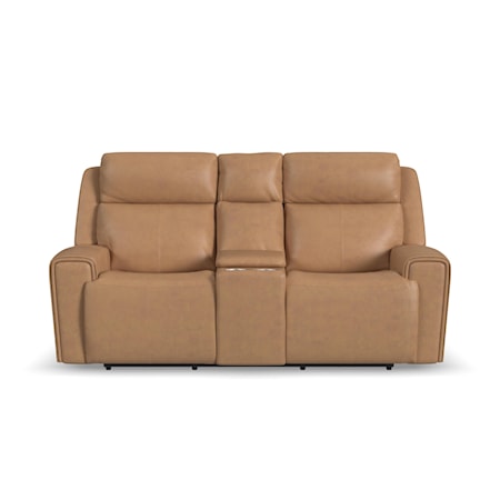 Transitional Power Reclining Loveseat