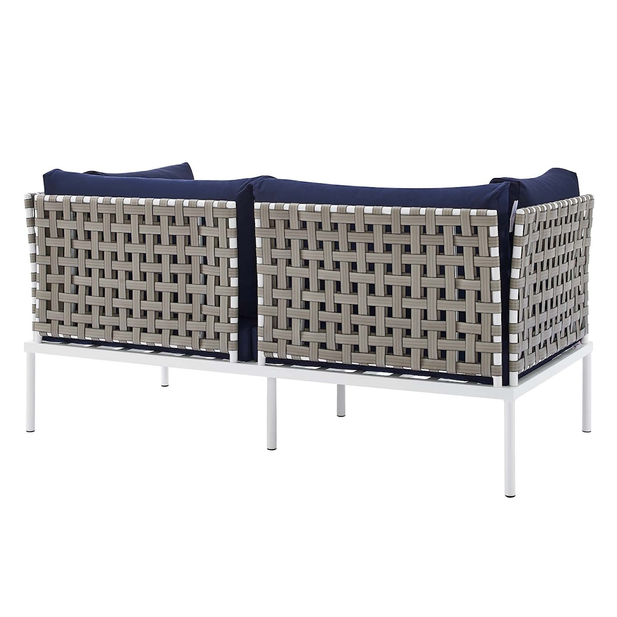 Modway Harmony Outdoor Aluminum Loveseat