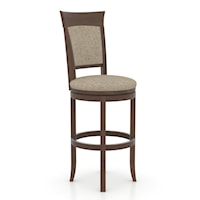 Transitional Customizable 30" Swivel Stool