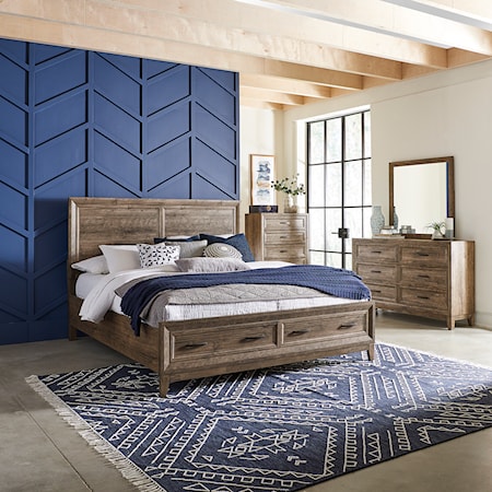 Casual King Storage Bedroom Group