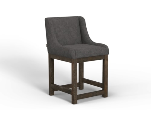 Transitional Upholstered 24" Barstool