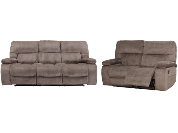 Reclining Sofa and Loveseat Set