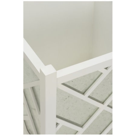 Chippendale Mirrored Fret Planter