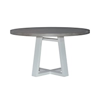 Modern Farmhouse Round Pedestal Dining Table