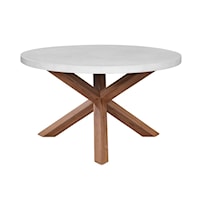 Round Dining Table with Polystone Top