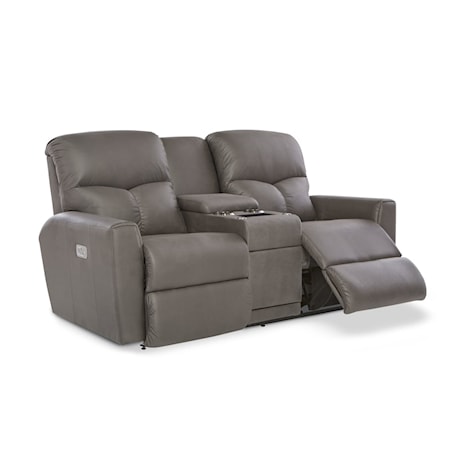 Power Reclining Loveseat w/ Console, Headres