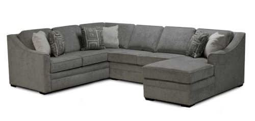 Transitional 3-Piece Sectional Sofa with Chaise