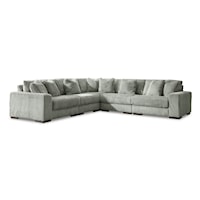 Contemporary 5-Piece Sectional Sofa with Reversible Cushions