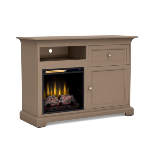 Transitional 46" Customizable Fireplace TV Console