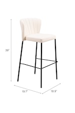 Zuo Linz Collection Transitional Counter Stool