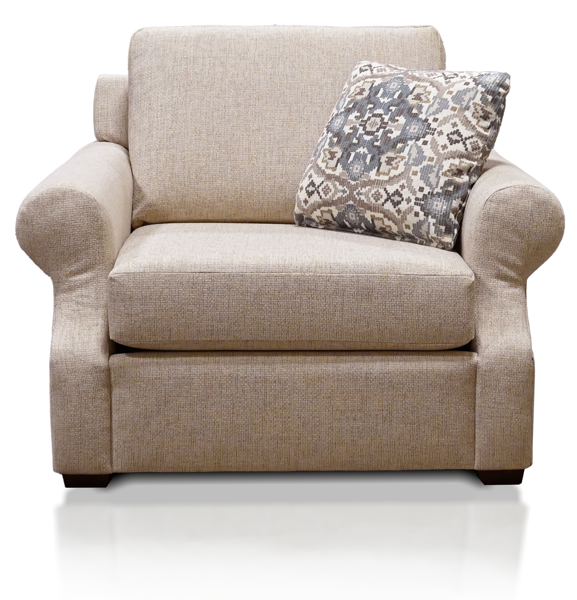 England 3200 Series Chair & a Half with 1 Toss Pillow
