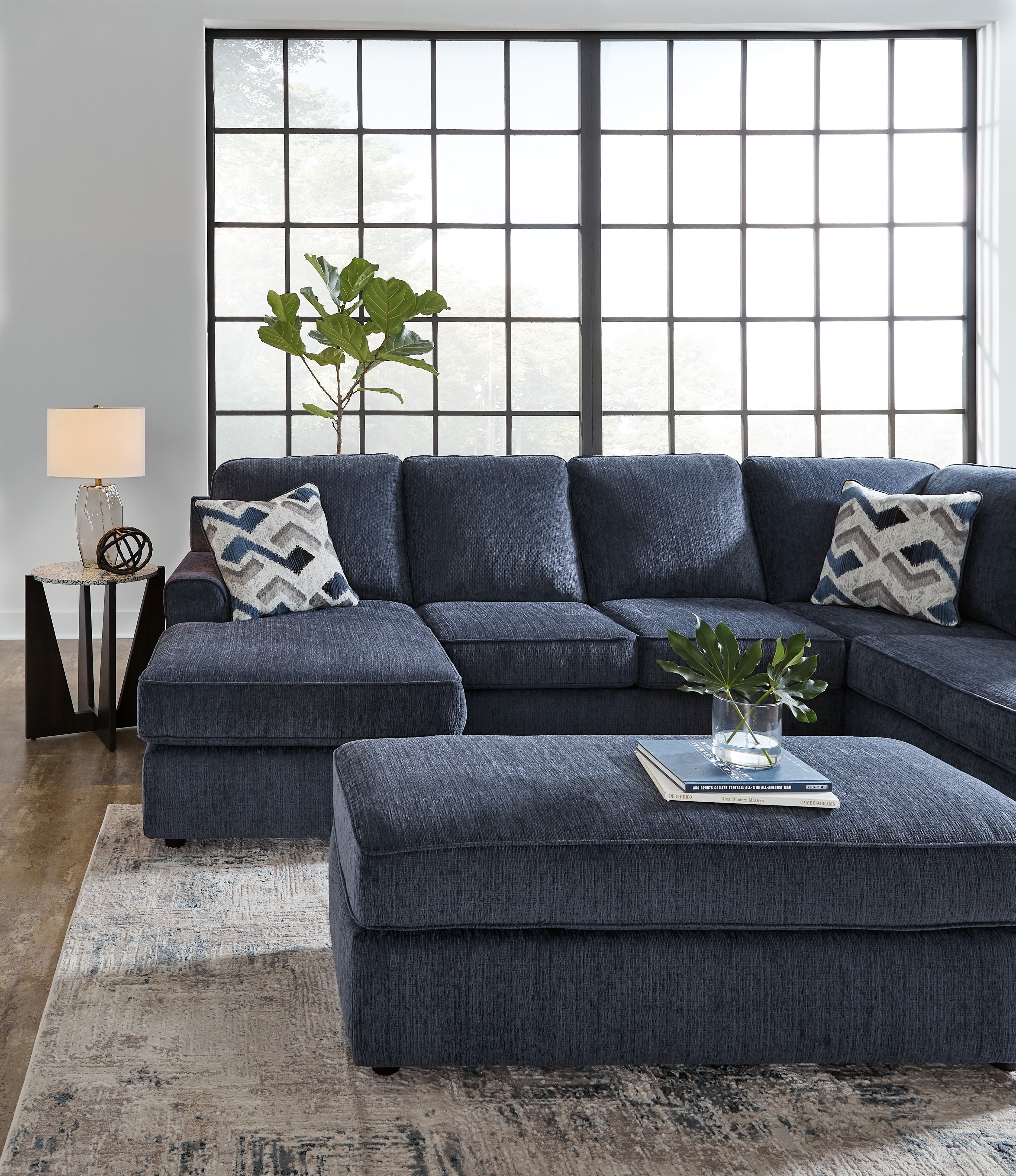 Signature Design by Ashley Albar Place 2-Piece Sectional And Ottoman