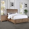 Winners Only Andria California King Sleigh Storage Bed